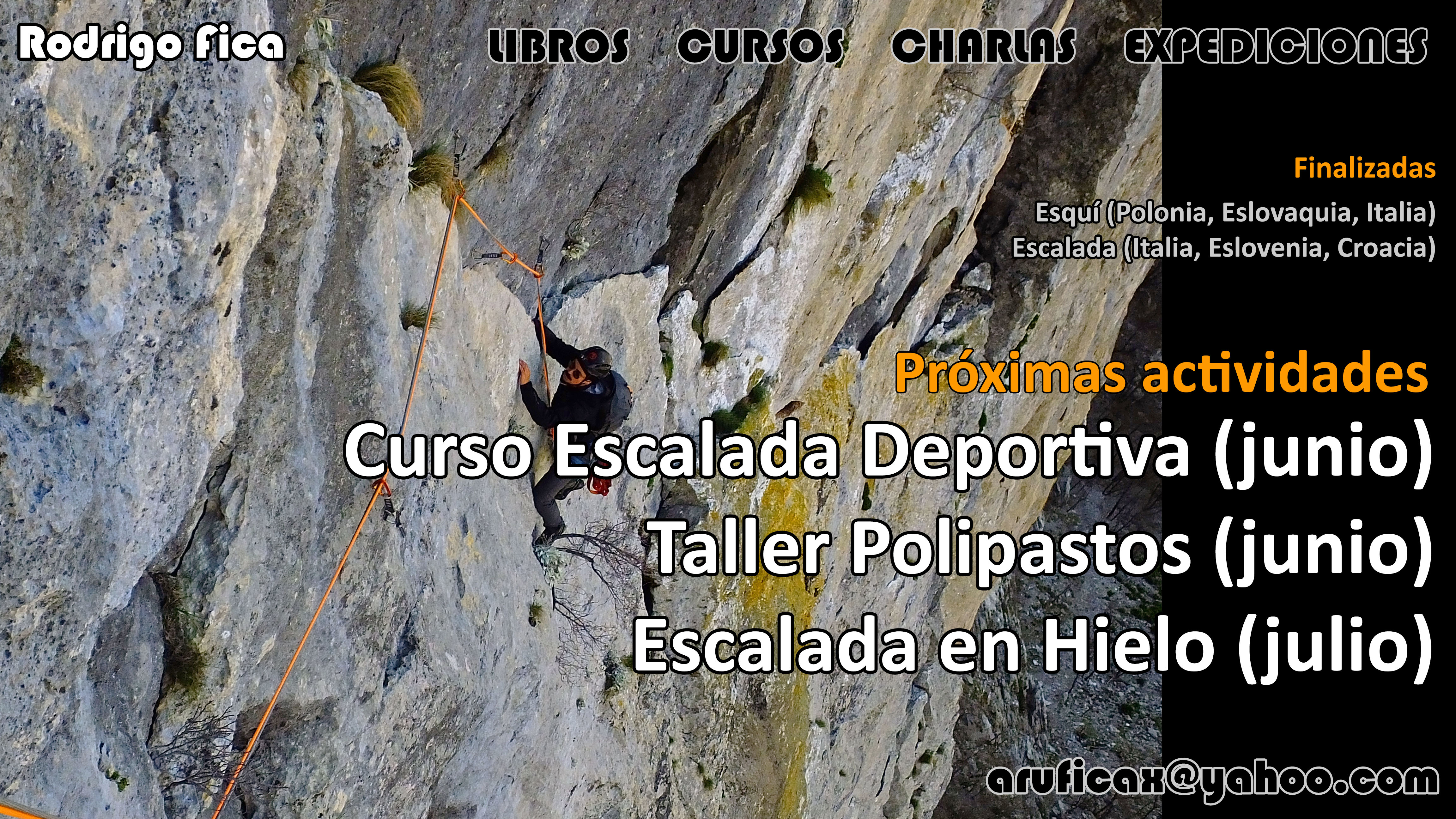 Pronto con información actualizada de los cursos y actividades de Rodrigo Fica